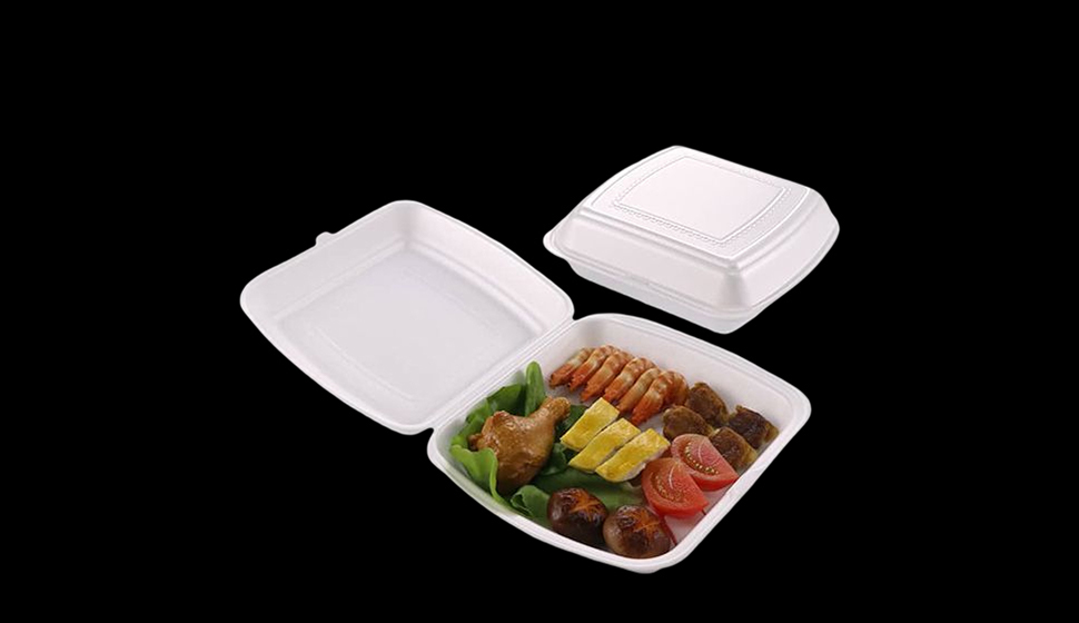  PLA foam 1 grid lunch box